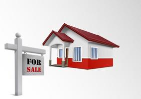 illustration vectorielle de l'icône de la maison à vendre vecteur