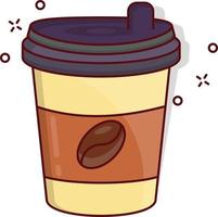 illustration vectorielle de café sur un fond. symboles de qualité premium. icônes vectorielles pour le concept et la conception graphique. vecteur