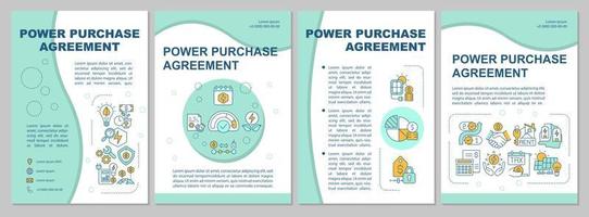modèle de brochure de contrat d'achat d'électricité à la menthe