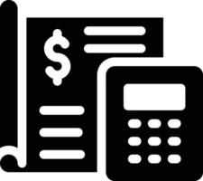 illustration vectorielle de comptabilité sur un fond. symboles de qualité premium. icônes vectorielles pour le concept et la conception graphique. vecteur