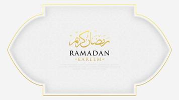 élégant fond ramadan kareem avec motif islamique vecteur