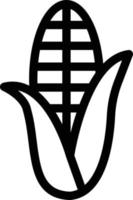 illustration vectorielle de maïs sur un fond. symboles de qualité premium. icônes vectorielles pour le concept et la conception graphique. vecteur