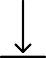 flèche vers le bas illustration vectorielle sur un fond. symboles de qualité premium. icônes vectorielles pour le concept et la conception graphique. vecteur