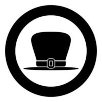 chapeau lutin icône couleur noire illustration vectorielle image simple vecteur