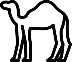 illustration vectorielle de chameau sur un background.symboles de qualité premium. icônes vectorielles pour le concept et la conception graphique. vecteur