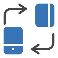 illustration vectorielle de paiement mobile sur fond symboles de qualité premium. icônes vectorielles pour le concept et la conception graphique. vecteur