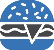 illustration vectorielle de hamburger sur fond. symboles de qualité premium. icônes vectorielles pour le concept et la conception graphique. vecteur