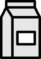 illustration vectorielle de pack de lait sur un background.symboles de qualité premium. icônes vectorielles pour le concept et la conception graphique. vecteur
