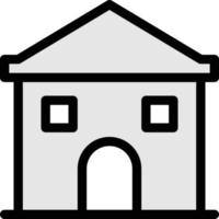illustration vectorielle à la maison sur un fond. symboles de qualité premium. icônes vectorielles pour le concept et la conception graphique. vecteur