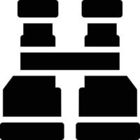 illustration vectorielle binoculaire sur fond symboles de qualité premium. icônes vectorielles pour le concept et la conception graphique. vecteur