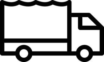 illustration vectorielle de camion sur un fond. symboles de qualité premium. icônes vectorielles pour le concept et la conception graphique. vecteur