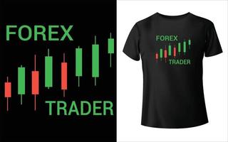 conception de t-shirt forex, vecteur forex, conception vectorielle, conception de t-shirt