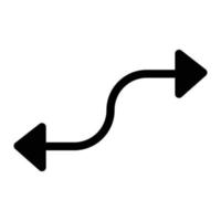 illustration vectorielle de courbe sur un fond. symboles de qualité premium. icônes vectorielles pour le concept et la conception graphique. vecteur