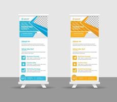 business roll up banner stand template design, supports portables modernes corporate roll-up banner layout, pull up, vector illustration, business flyer, brochure, corporate banner