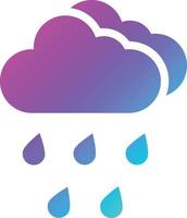illustration de conception d'icône de vecteur de pluie abondante