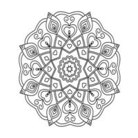 vecteur gratuit de mandala floral mignon