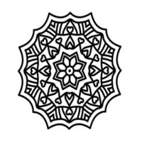 vecteur gratuit de mandala floral mignon