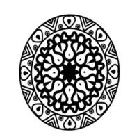 vecteur gratuit de mandala floral mignon