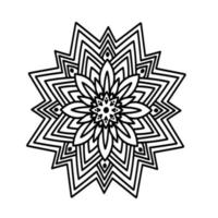 vecteur gratuit de mandala floral mignon