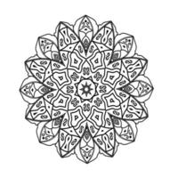 vecteur gratuit de mandala floral mignon