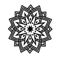 vecteur gratuit de mandala floral mignon