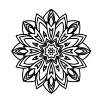 vecteur gratuit de mandala floral mignon