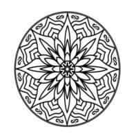 vecteur gratuit de mandala floral mignon