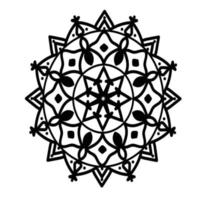 vecteur gratuit de mandala floral mignon