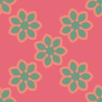 joli motif abstrait de fleurs sans couture. fond fleuri. vecteur