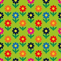 joli motif abstrait de fleurs sans couture. fond fleuri. vecteur