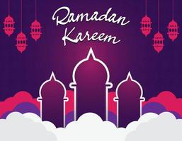 bannière de modèle de publication sur les médias sociaux du ramadan, arrière-plan carré modifiable pour la publication sur les médias sociaux ou la publicité en ligne. vecteur