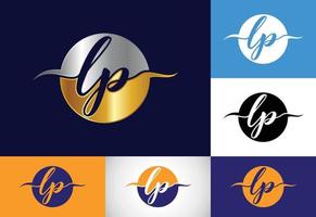 vecteur de conception de logo initial lettre monogramme lp. symbole de l'alphabet graphique pour les entreprises