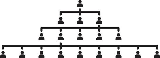 schéma hiérarchique organisationnel vecteur