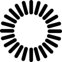 icône de roue de chargement de style plat. icône de mise en mémoire tampon, symbole de téléchargement