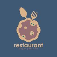 vecteur de concept de conception de logo de restaurant. concept de conception de logo alimentaire