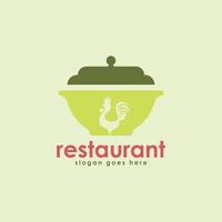 vecteur de concept de conception de logo de restaurant