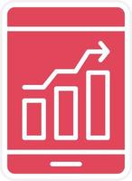 style d'icône d'analyse de données vecteur