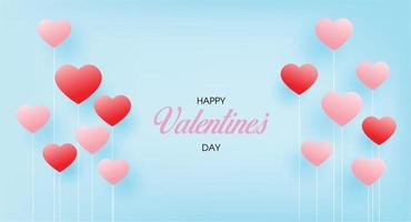 bonne saint valentin, dessin vectoriel, message sur les coeurs, amour doux