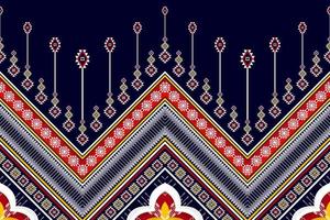 conception abstraite de motif ethnique géométrique. tapis en tissu aztèque ornement mandala boho natif chevron textile décoration papier peint. fond de vecteur de broderie traditionnelle ethnique tribale
