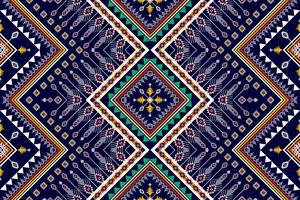 conception abstraite de motif ethnique géométrique. tapis en tissu aztèque ornement mandala boho natif chevron textile décoration papier peint. fond de vecteur de broderie traditionnelle ethnique tribale