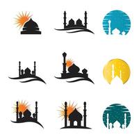 ramadan kareem carte de voeux arrière-plan vectoriel, fêtes islamiques, avec conception de mosquée à lampe étoile et écriture arabe vecteur