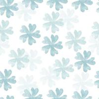 fond de motif fleur bleu doodle sans soudure vecteur