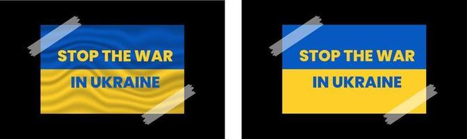 priez pour l'ukraine, arrêtez la guerre, sauvez l'ukraine, tenez-vous avec l'ukraine, le drapeau de l'ukraine priant concept vecteur défini fond illustration de conception vectorielle