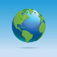 conception de modèle de logo de globes terrestres du monde vecteur