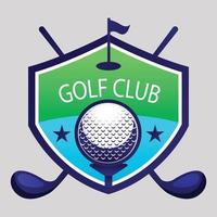 conception de modèle de logo de golf abstrait vecteur