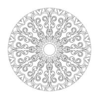 vecteur rond cercle abstrait. style mandala.