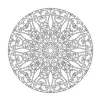 éléments de décoration d'art de mandala à motif circulaire. vecteur