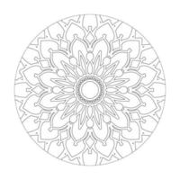 éléments de décoration d'art de mandala à motif circulaire. vecteur