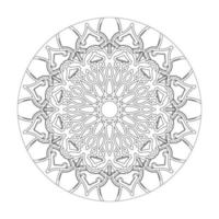 éléments de décoration d'art de mandala à motif circulaire. vecteur