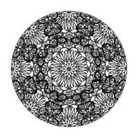 mandala dessiné à la main. décoration en ornement de doodle oriental ethnique. vecteur